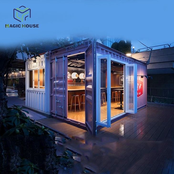 Recyling shipping container bar