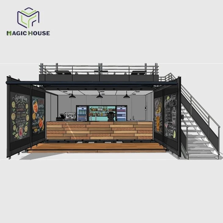 Shipping container converted bar